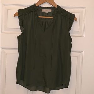 LOFT SLEEVELESS BLOUSE XS SMALL